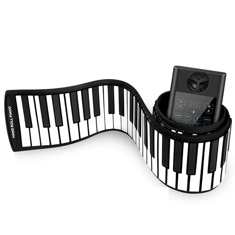 Professional Electric Piano Keyboard Digital Soft 61 Keys Hand Roll Piano 88 Keys Adults Synthesizer Instrumento Instrument