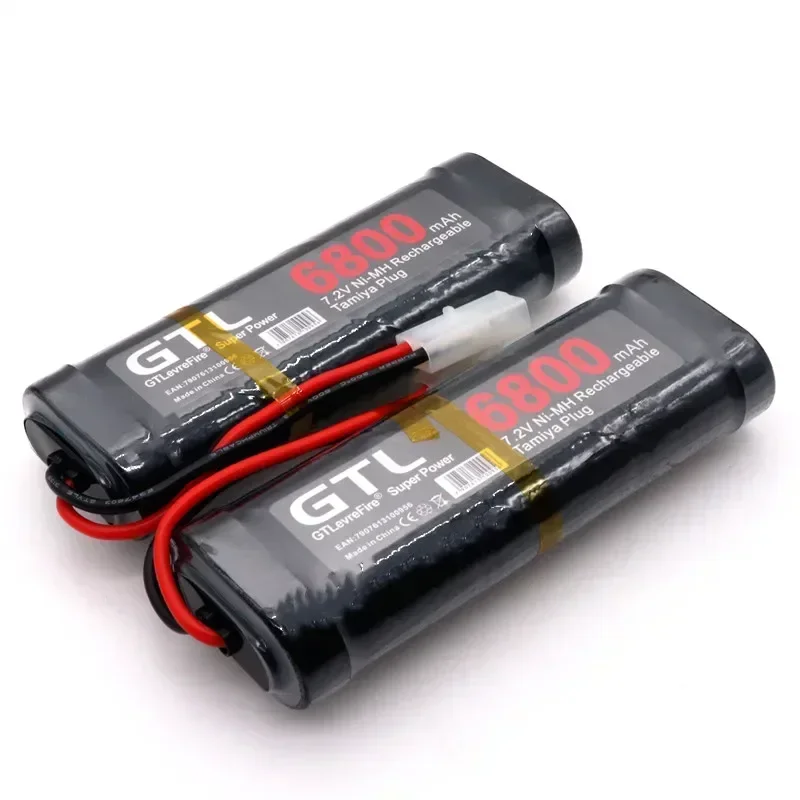 

Original 7.2V 6800mAh NiMH Battery Pack for RC Cars Trucks Buggies Boot Tank - Ni-Mh Batteries - Gray Evening Power