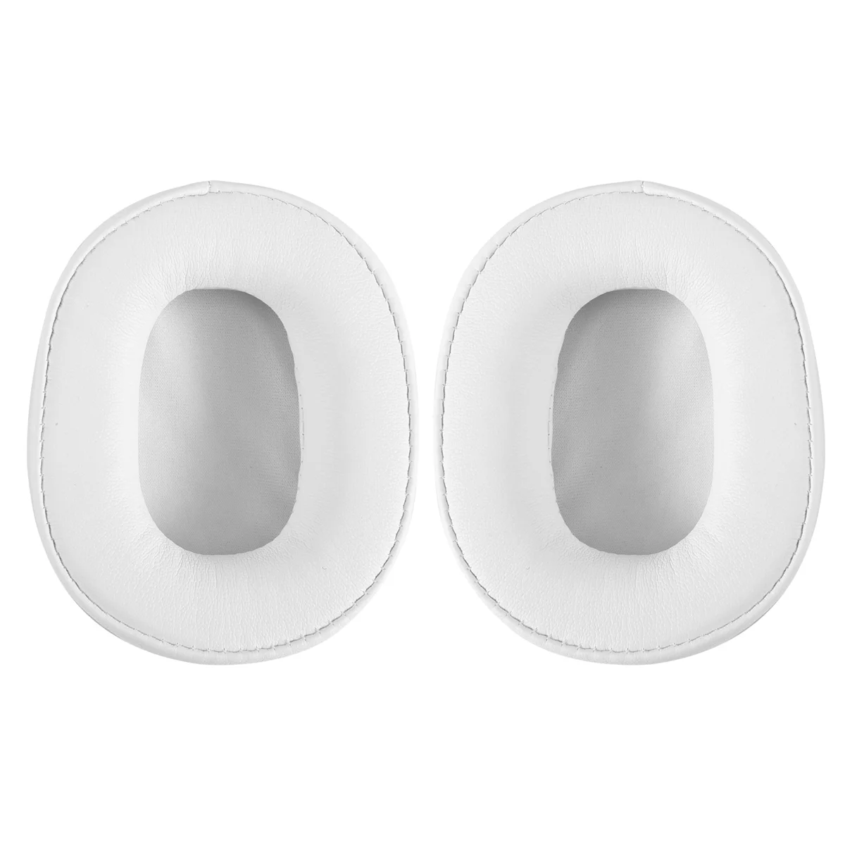 Oreillettes blanches en mousse à mémoire de forme, coussins d'oreille, housse de remplacement, convient pour ATH M50X, Audio Technica M40X, M30X, M20