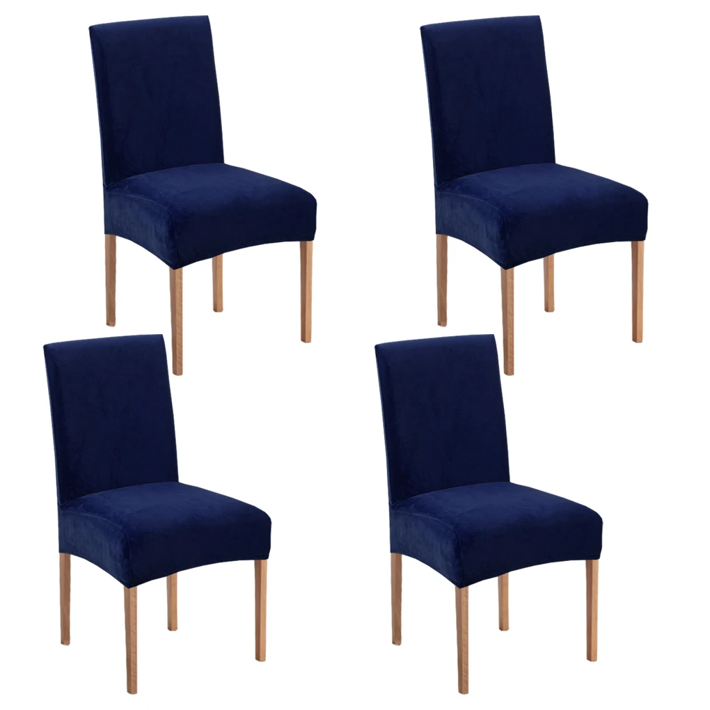 2pcs/set Soft And Skin-friendly Chair Covers - Elastic Belt For Dining Room Wedding Case No Shedding