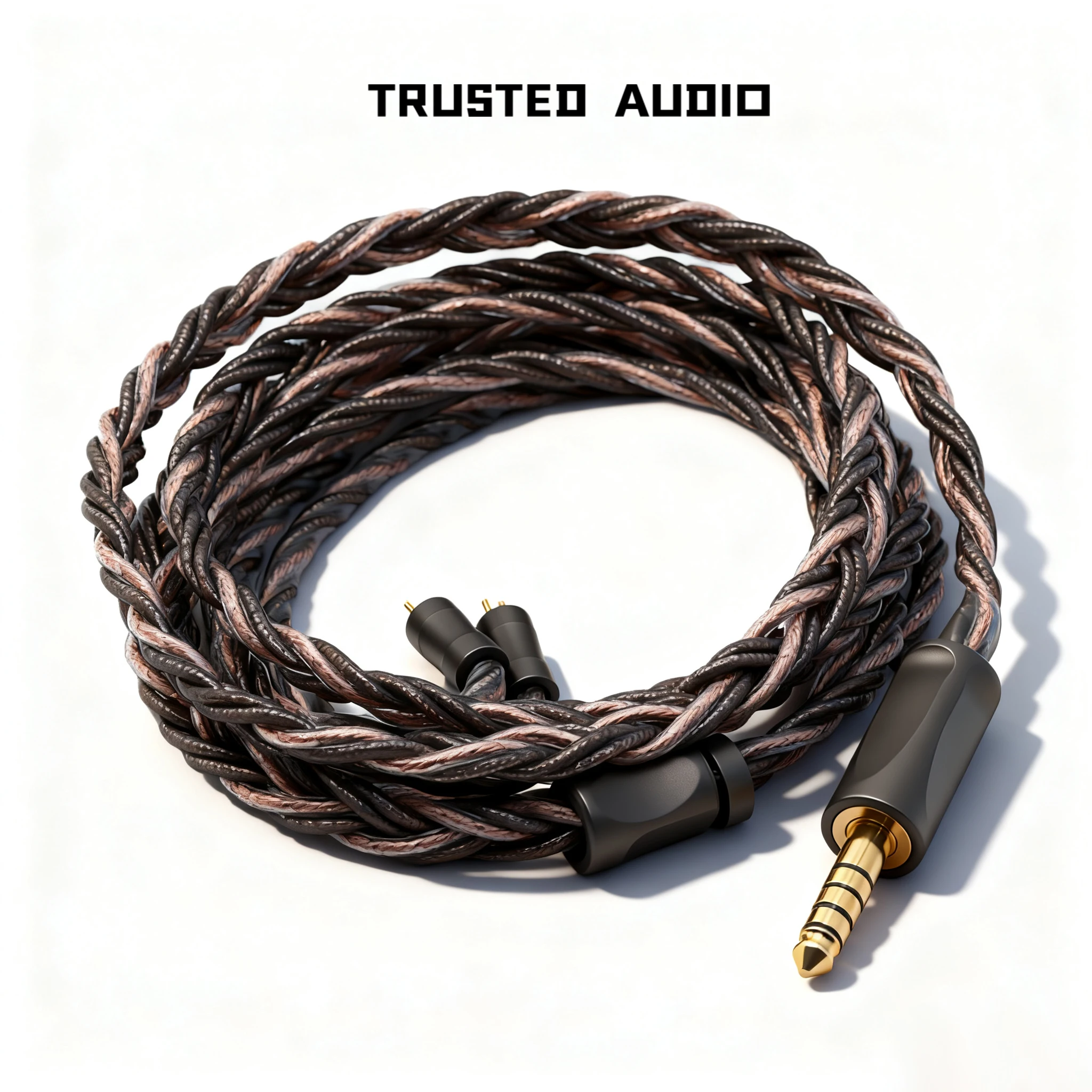 Cable Trusted DART FROG-P Cable IEM de trenzado híbrido de múltiples elementos enchufe de 4,4 mm MMCX/0,78 mm 2 pines para Campfire VisionEars