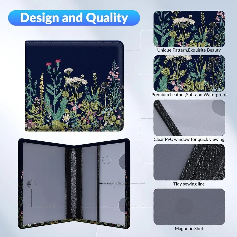 تسجيل السيارة وحامل بطاقة التأمين صندوق قفازات السيارة منظم السيارة حافظة ملحقات لتخزين بطاقات رخصة القيادة Docum