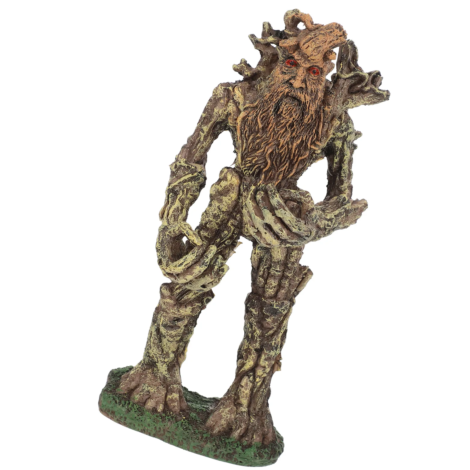 

Simulated Tree Man Resin Ornament for Fish Tank Aquarium Decor Realistic Statue Pet Climbing Desktop Adornment