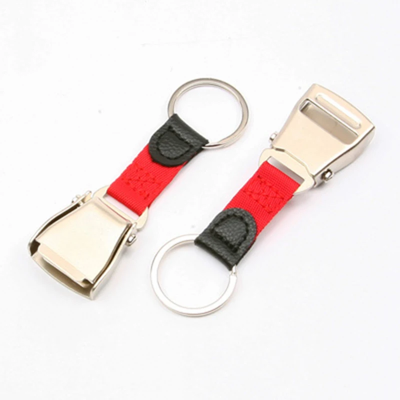 Airplane Seat Belt Key Ring Buckle Pendant