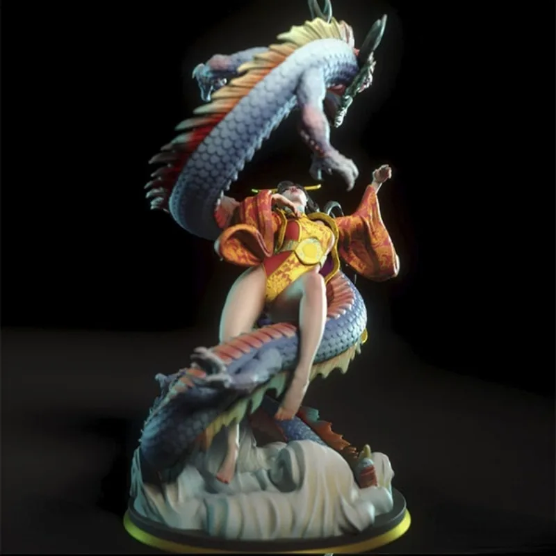 Yahui and the Dragon 1/24 Scale Resin Figure Model Kit Fantasy Hobby Miniatures Unassembled and Unpainted Free Shipping