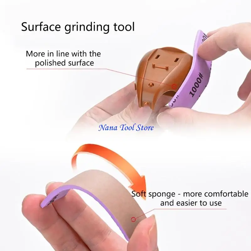 31GJ Professional Sanding Sponge for Fine Model Work Semi Hard Plastic Build Suitable for Craft Ages 14 and Older Crafting