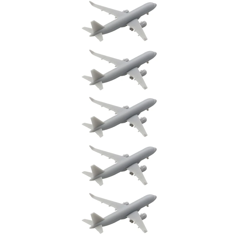 

5PCS Multiple Scale A320neo Airliner Model 1/2000 1/1500 1/700 1/400 Static Aircraft w Landing Gear for DIY Building Decoration