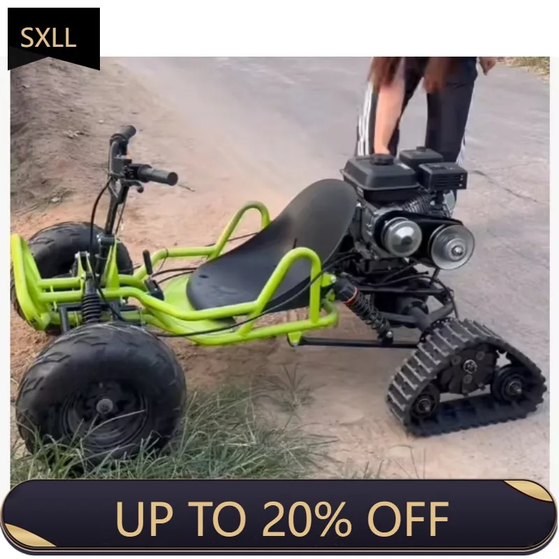 

SXLL 212Cc 4-stroke 8-inch wheel Mini Drift Kart Outdoor Chain Drive Gas Snowboard Off-Road Kart for children to play on the roa