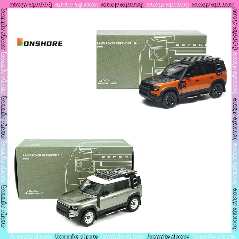 Almost Real Car Model 1/18 Land Rover Defender 110 90 Suv Simulation Car Model Room Display Cars Model Boy Birthday Toy Gift