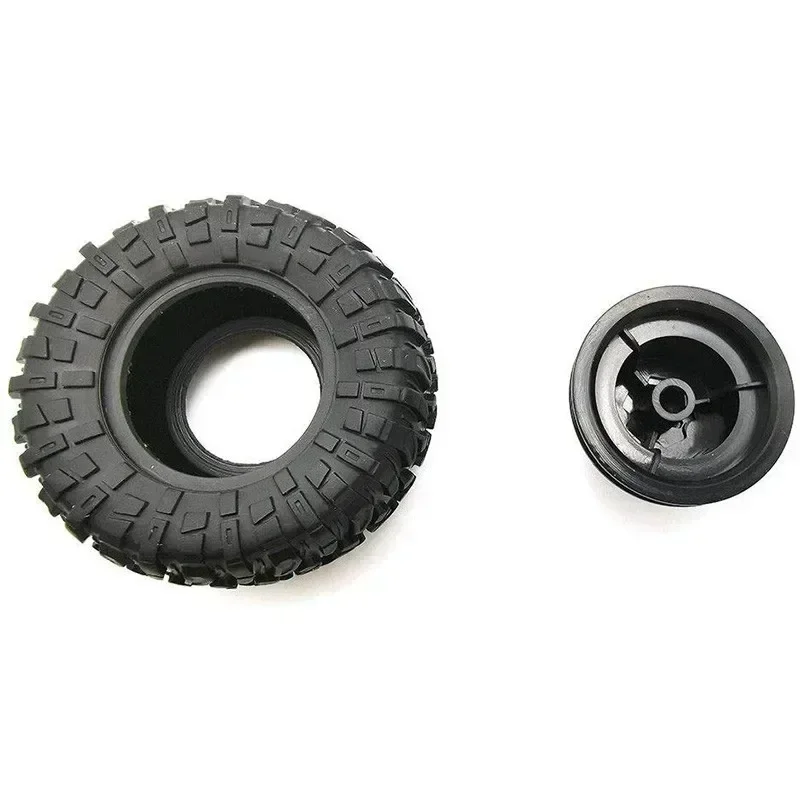4 Pcs Tires Wheels Rims Set MN D90 D91 RC Spare Crawler Car Assembled Tyre for Truck Parts & Accessories