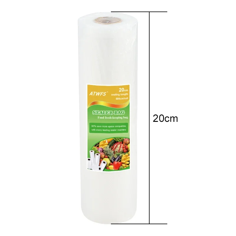 Vacuum Bag Packaging Food Vacuum Sealer Bags for Food Storage Keep Products Fresh Bag 12/17/20/25/28cm*500cm 1 Roll