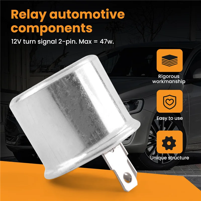 A45F-Classic Auto Knipperlichteenheid Relais Indicatoren 12V Licht Richtingaanwijzer 2-pins