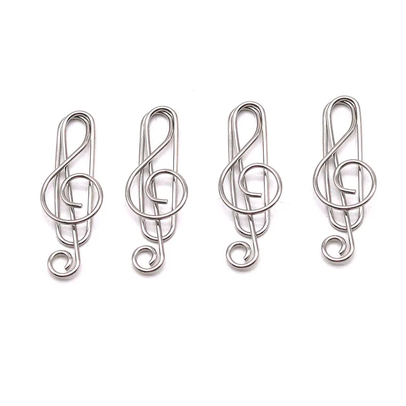 

10pcs Music Note Paper Clips Solver Design File Folder for Organizing Documents School Stationery Scrapbook Craft Art Supplies