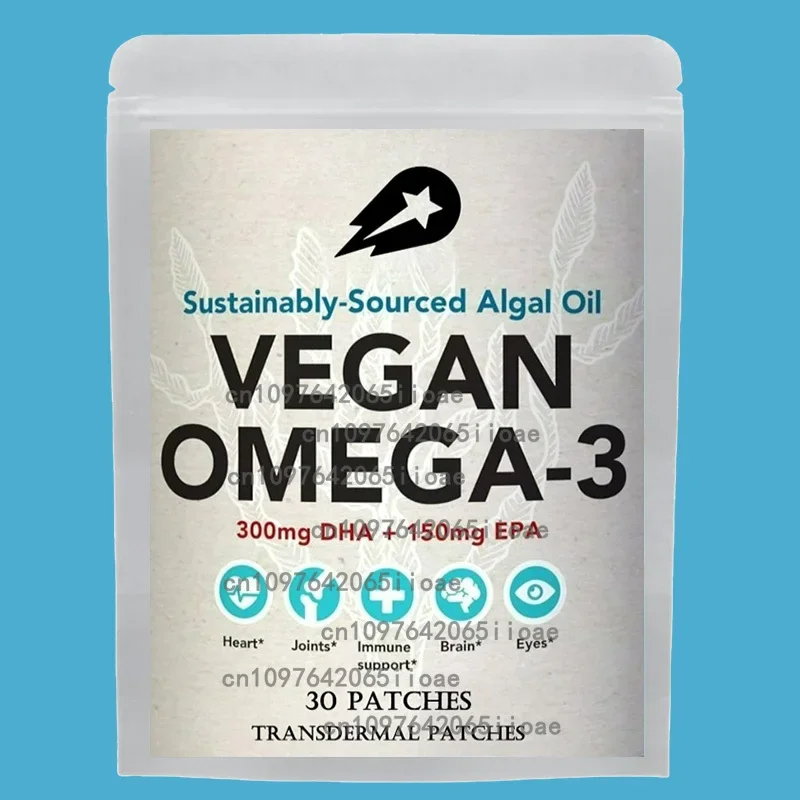 

30 Patches Omega 3 6 9 Plus Turmeric Curcumin Transdermal Patches - Supports Heart Health - Joint