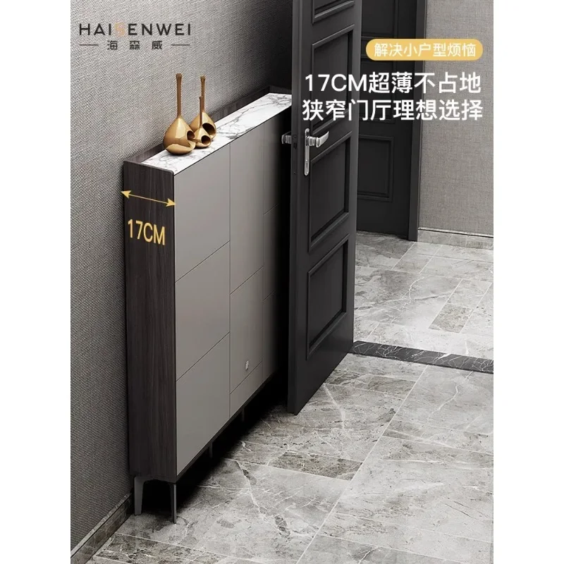 Ultra-thin modern simple shoe cabinet, tipping bucket at the door of the home, extremely narrow shoe cabinet, new 2024 explosion