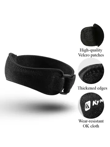 1PC Patella Kneecap Band Adjustable Silica Gel Knee Tendon Strap Protector Knee Pad Running Sports Cycling Gym Knee Support