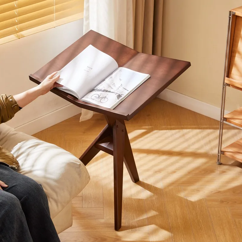 Revistas, libros y periódicos de madera maciza, soportes, álbumes de arte de pared a techo, expositor de partituras, mesa para carteles