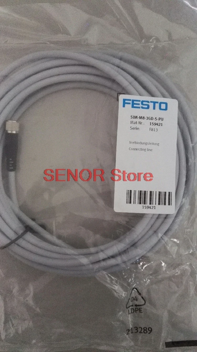 

Brand new original plug socket with cable SIM-M8-3GD-5-PU 159421