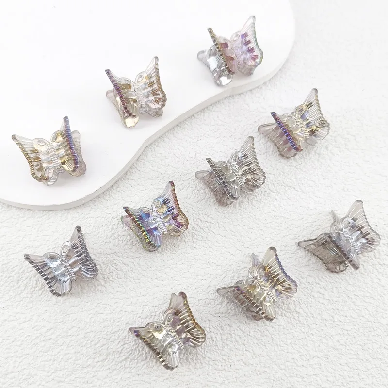 10 stücke Ins Mini Schmetterling Haar Klaue Clips Bunte Trendy Nette Kleine Clips Mehrfarbige Mädchen Haar Clips Haarnadel Haar Zubehör – Detail 19