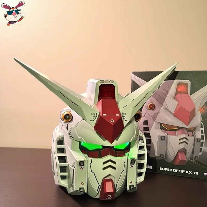 

Ganso Yuan Zu RX-78-2 Mobile Suit Helmet Wearable Luminous Helmet Cos Comic Exhibition Model Figures Decorative Gift Collectible