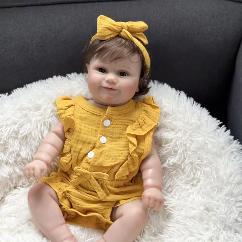 NPK 18''3D Huid Meerdere Lagen Schilderen met Zichtbare Aderen Hoge Hoeveelheid Full Body Reborn Maddie Handgemaakt Speelgoed voor Kerstcadeau