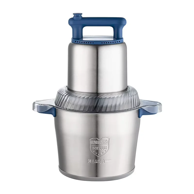 Professional 6L Commercial Meat Grinder, Industrial Grade Stainless Steel, 2-Speed Adjustable 1200W Motor, for Butcher Shop/Rest