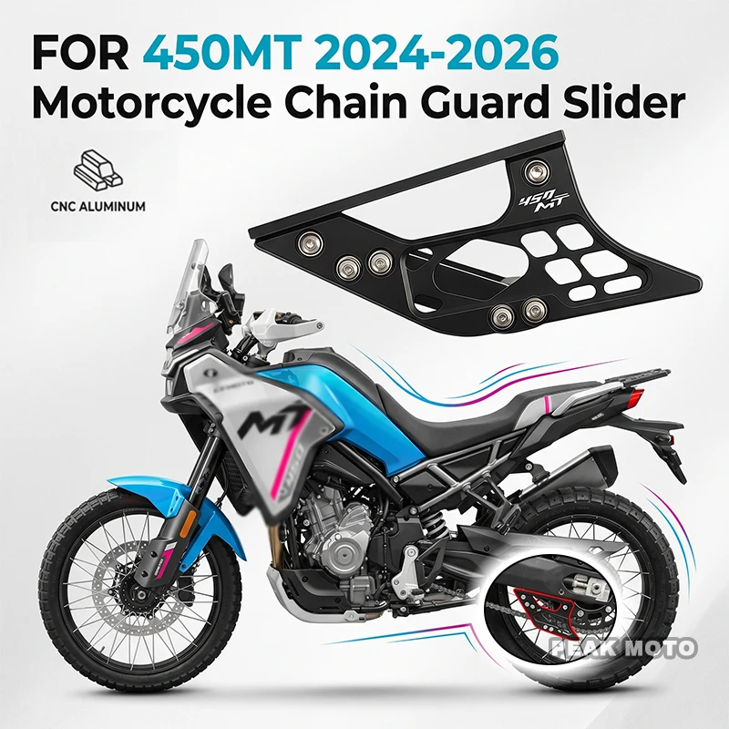 

For CFMOTO 450MT 450 MT 2024 2025 2026 Motorcycle Accessories MT450 Chain Swingarm Guide Slider Roller Guard Chian Protect Cover