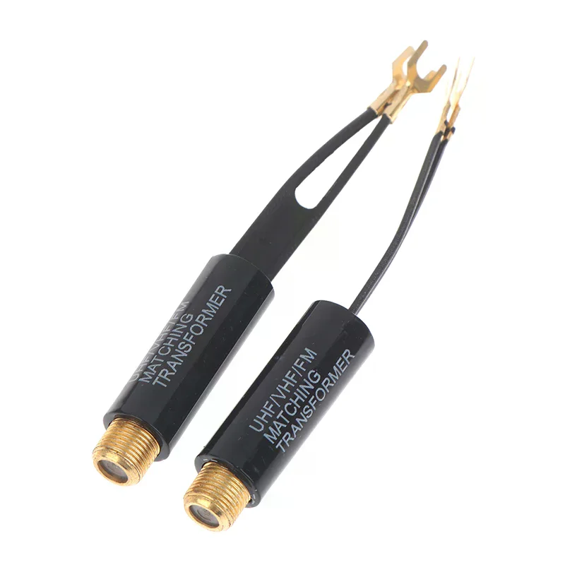 2/5/10Pcs Transforme 75  To 300  Adapter UHF VHF FM Antenna Transformer Converter F Female For TV Radio RF Coaxial Antenna