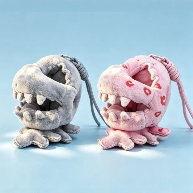 Cute Dinosaur Skull Plush Head Cover Doll Hat Backpack Pendant Soft Plush Accessory For 15‑20cm Doll Decoration Gift