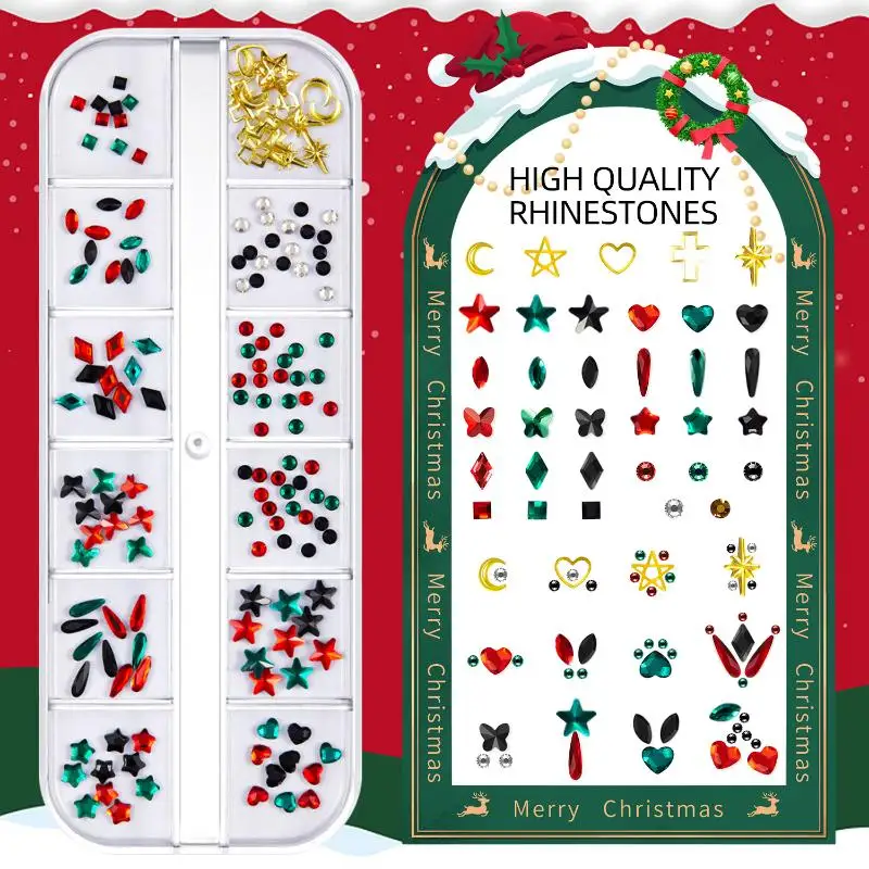 1 مجموعة عيد الميلاد الأسنان جوهرة كيت المؤقتة الأسنان كريستال مجوهرات كاتب كيت لتزيين الأسنان #3