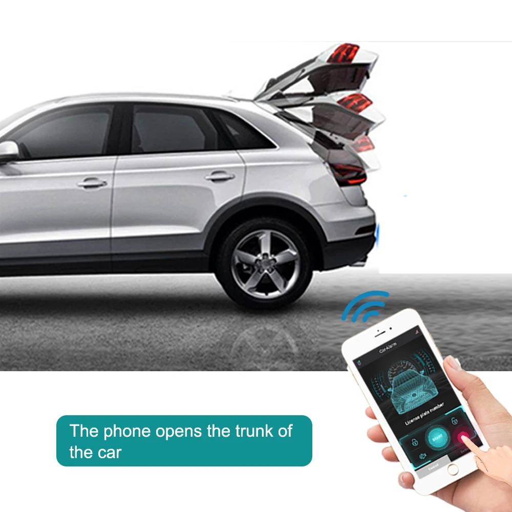 Auto-sensing central locking(Use APP) approaches the car to unlock, leaves the lock and outputs