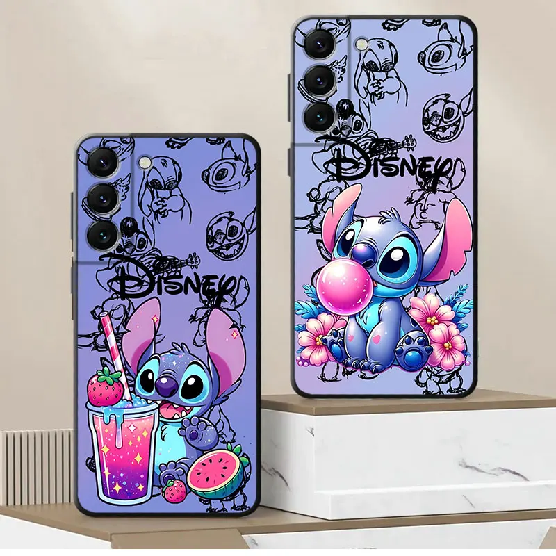 Disney Stitch Cover Phone Case for Samsung Galaxy S24 Ultra S21 5G S22 Plus S23 Ultra S21 FE S20 S23 FE S21 Silicone TPU