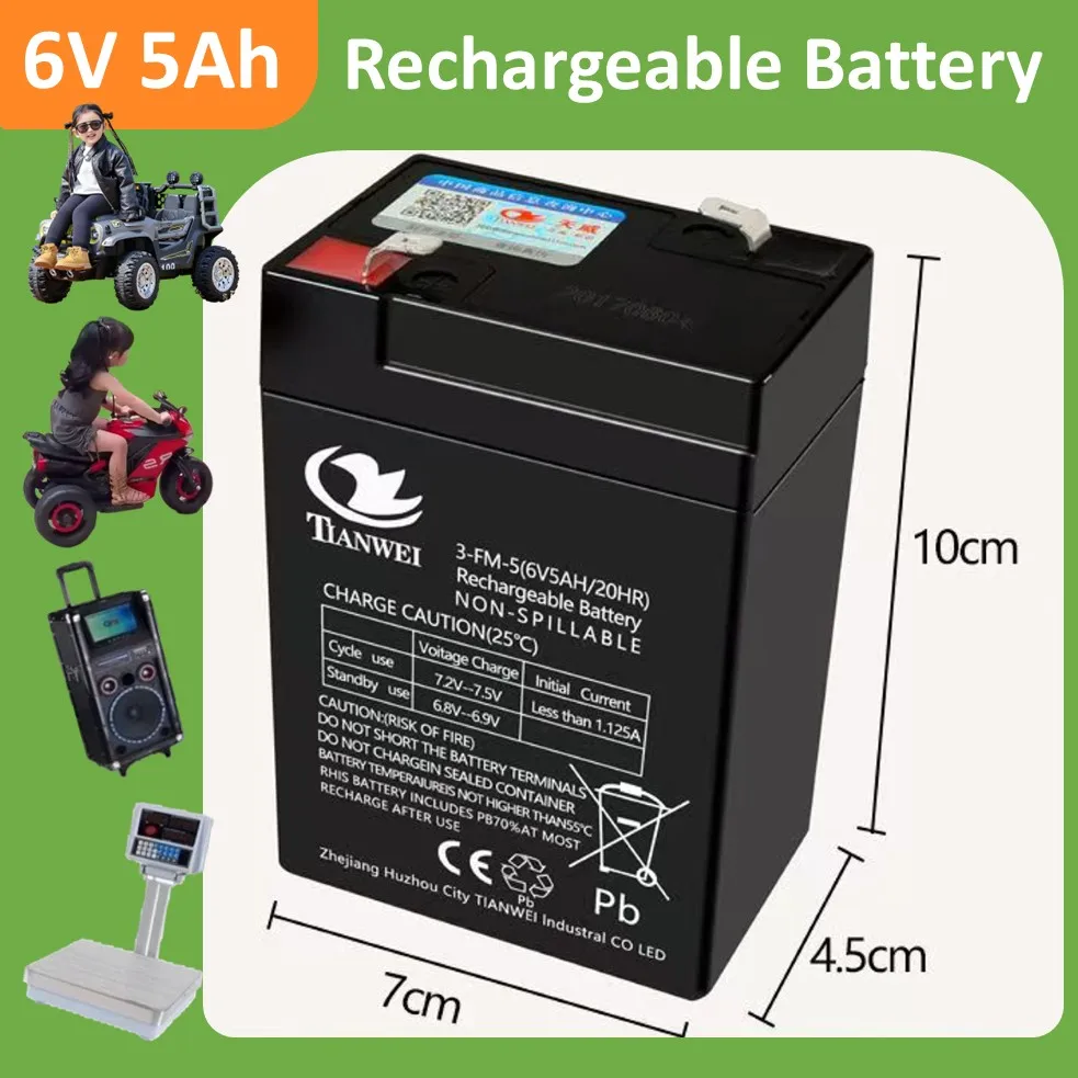 6V 12V 5000/7000/12000mAh loodzuur oplaadbare batterij, elektrische speelgoedautobatterijen voor kinderen, audio, elektronische weegschaal, sproeier