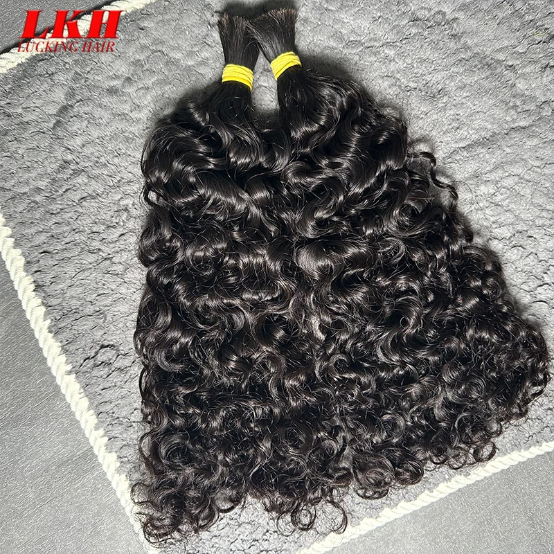 Burmese Curly Hair Virgin Raw Indian Loose Deep Body Wave No Weft Cheveux 100% Humain Braiding Human Hair Extensions Bundles