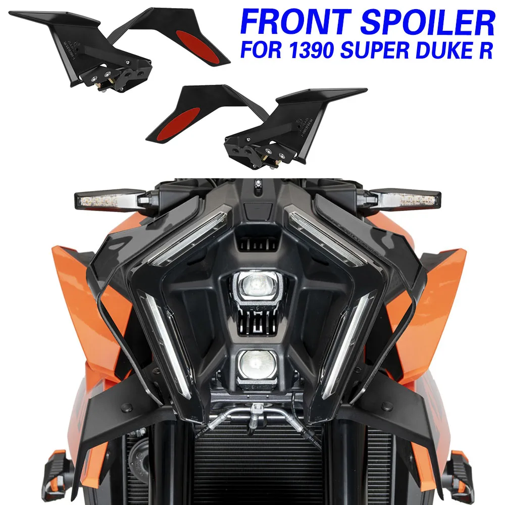 

For 1390 SUPER DUKE R EVO 2024-2025 Front Spoiler Downforce Naked Aerodynamic Winglet Deflector Front Headlight Extension