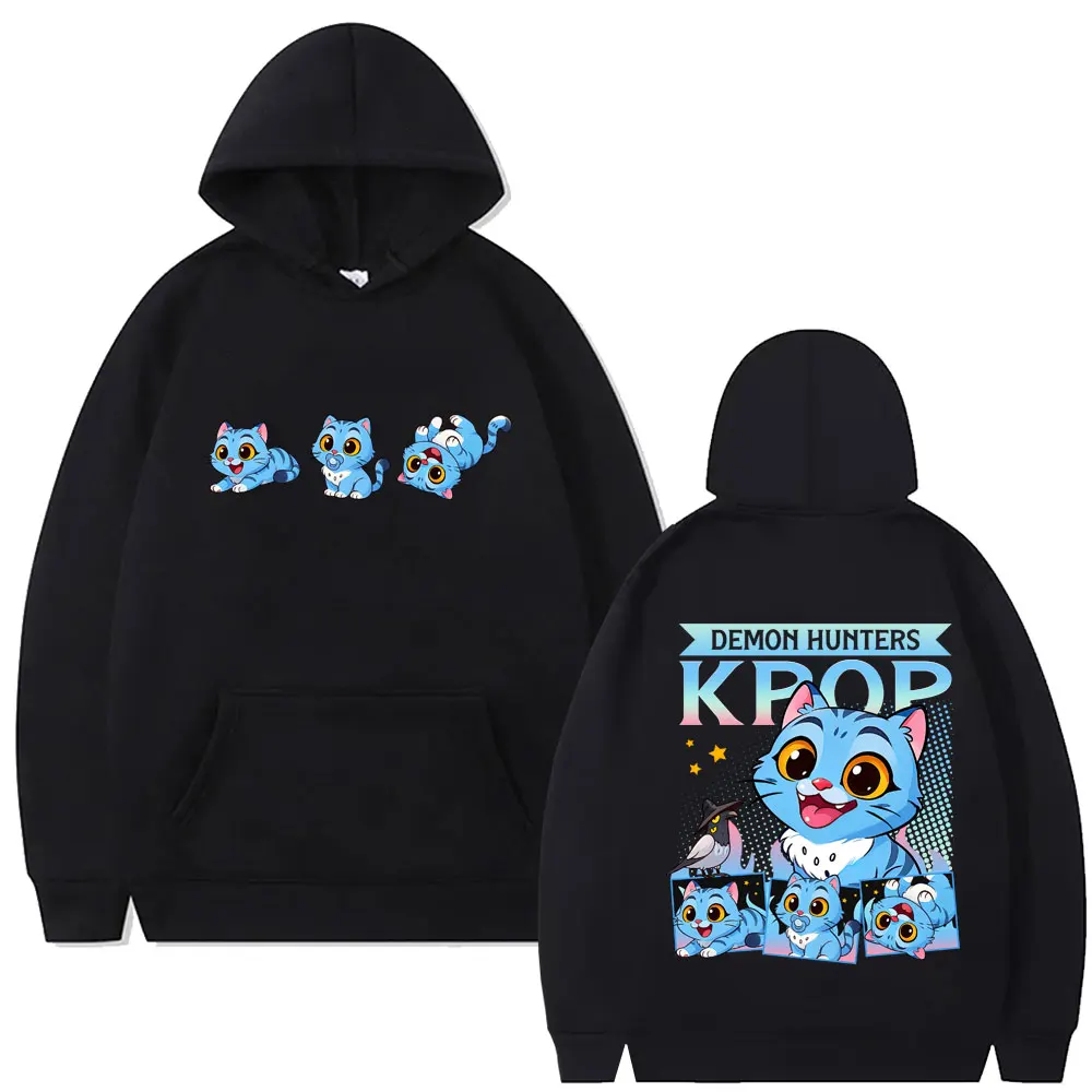 

Kpop Demon Hunters Derpy Tiger Graphic Hoodie Men Women Clothing Fashion Cartoon Trend Pullover Male Vintage Hoodies Streetwear