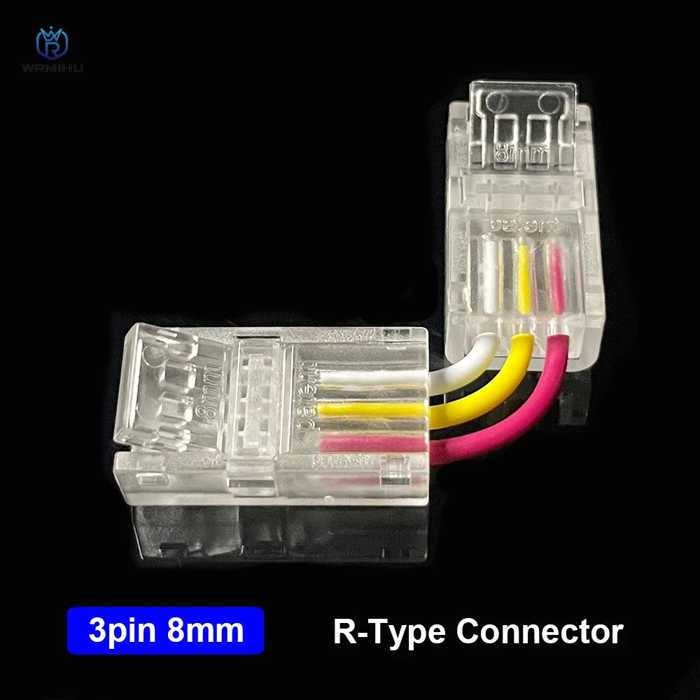 단일 색상 CCT RGB RGBW LED 스트립 및 코브용 내부 및 외부 각도 변환 커넥터, L/I(R), 2 핀, 3 핀, 4 핀, 5 핀, 6 핀 커넥터, 5 개