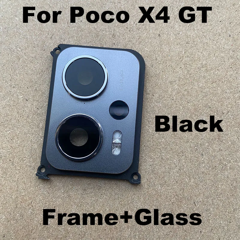 For Xiaomi Poco X4 GT Rear Camera Glass Lens Back Camera Glass With Frame Holder Cover