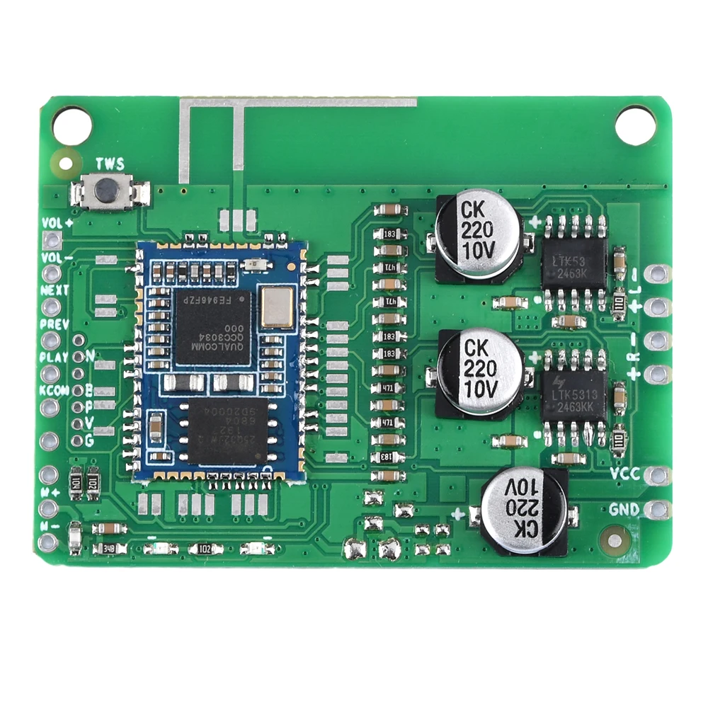 QCC3034 Amplifier Board APP Name Change Password EQ Bluetooth-compatible 5.1 Qualcomm Lossless Support APTX APTXLL APTXHD