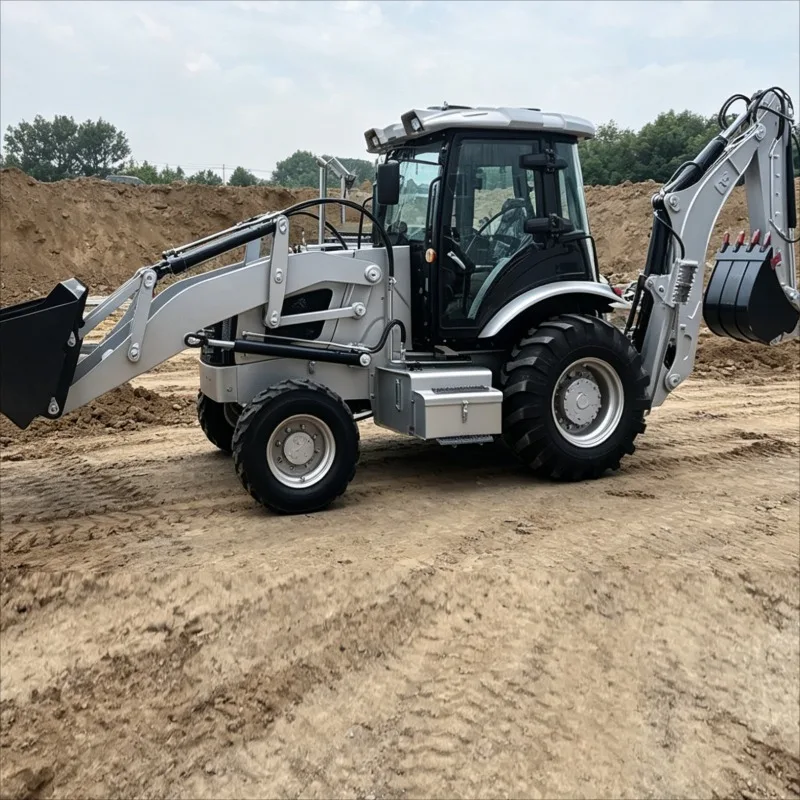Customized Multi Functional Tractor Backhoe Loader Earth Moving Machinery4WDFor Construction Site Loading Digging WholesalePrice