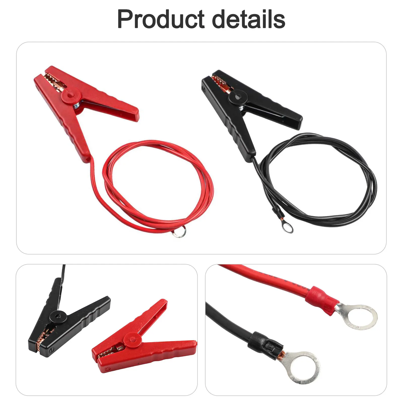 Crocodile Clip Electric Fence Wire Animal Deterrent 3ft Length Copper Clip Easy Installation Full Protection 3ft 90cm