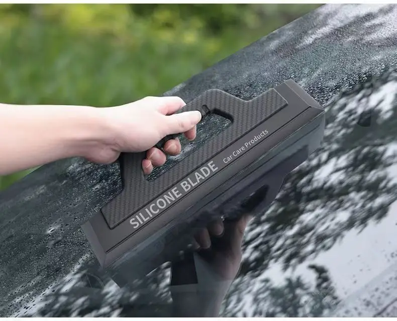 Handlicher Rakel aus weichem Silikon, kratzfest, kein Lärm, keine Beschädigung, Farbe, Autoverpackung, Werkzeuge, Zubehör für Wasser, Fensterwischer, Trocknungsklinge – Detail 12