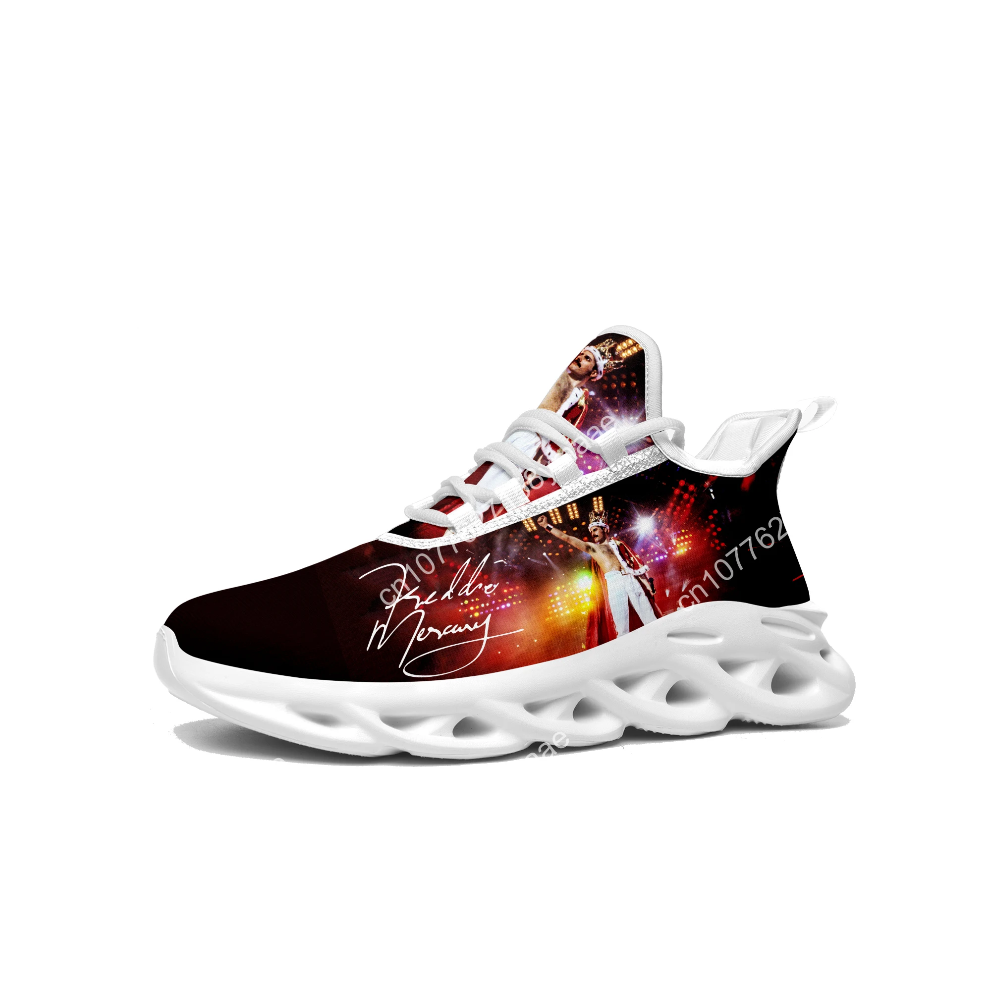 Freddie Mercury Flats Sneakers Mens Womens Sports Running Shoes High Level Sneaker Customization Shoe Lace Up Mesh Footwear