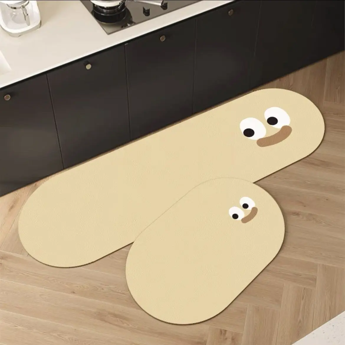 Kitchen non-slip and oil-proof scrubbable leave-in floor mat Diatom mud absorbent floor mat