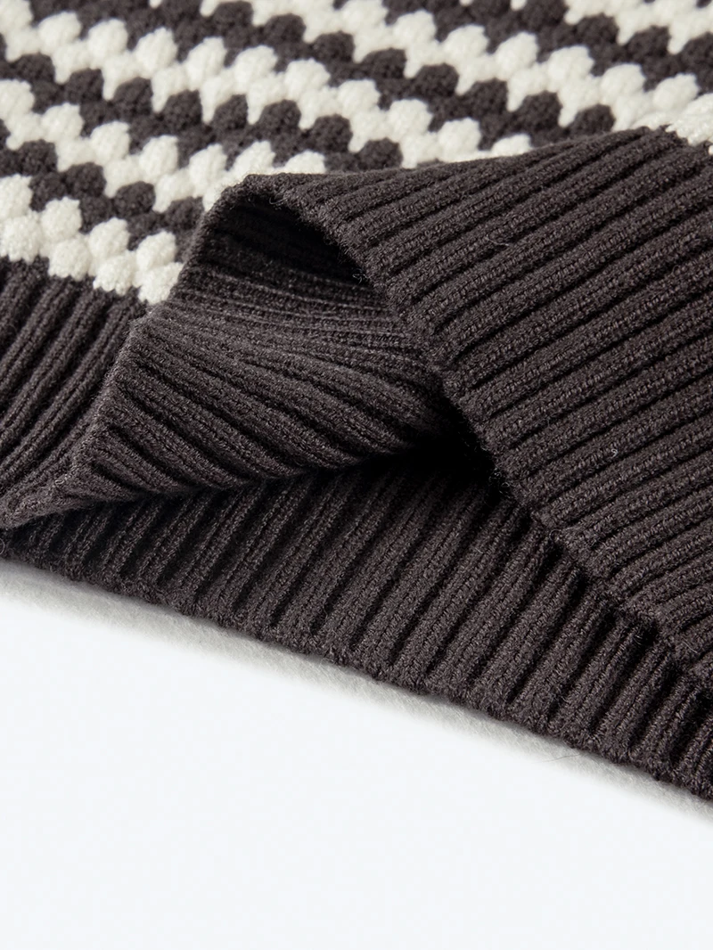 سترة نسائية مخططة بأكمام طويلة وقصة ضيقة كاجوال للخريف والشتاء للسيدات