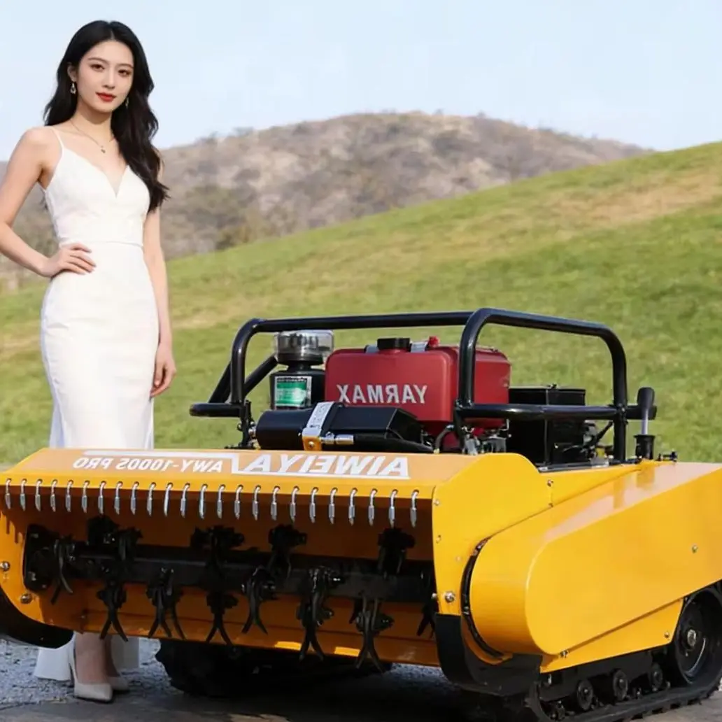 Customized Dual Mode Lawn Mower Robot Manual & Auto Remote Control Lawn Mower Multi Function Lawn Mower