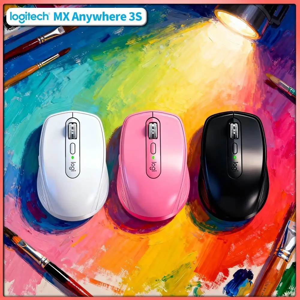 Pro-Grade MX Anywhere 3S - 8K DPI, Hyper-Scroll Wheel, Multi-OS Support, Ideal for Book Brand Business Trip On-site Work Zone