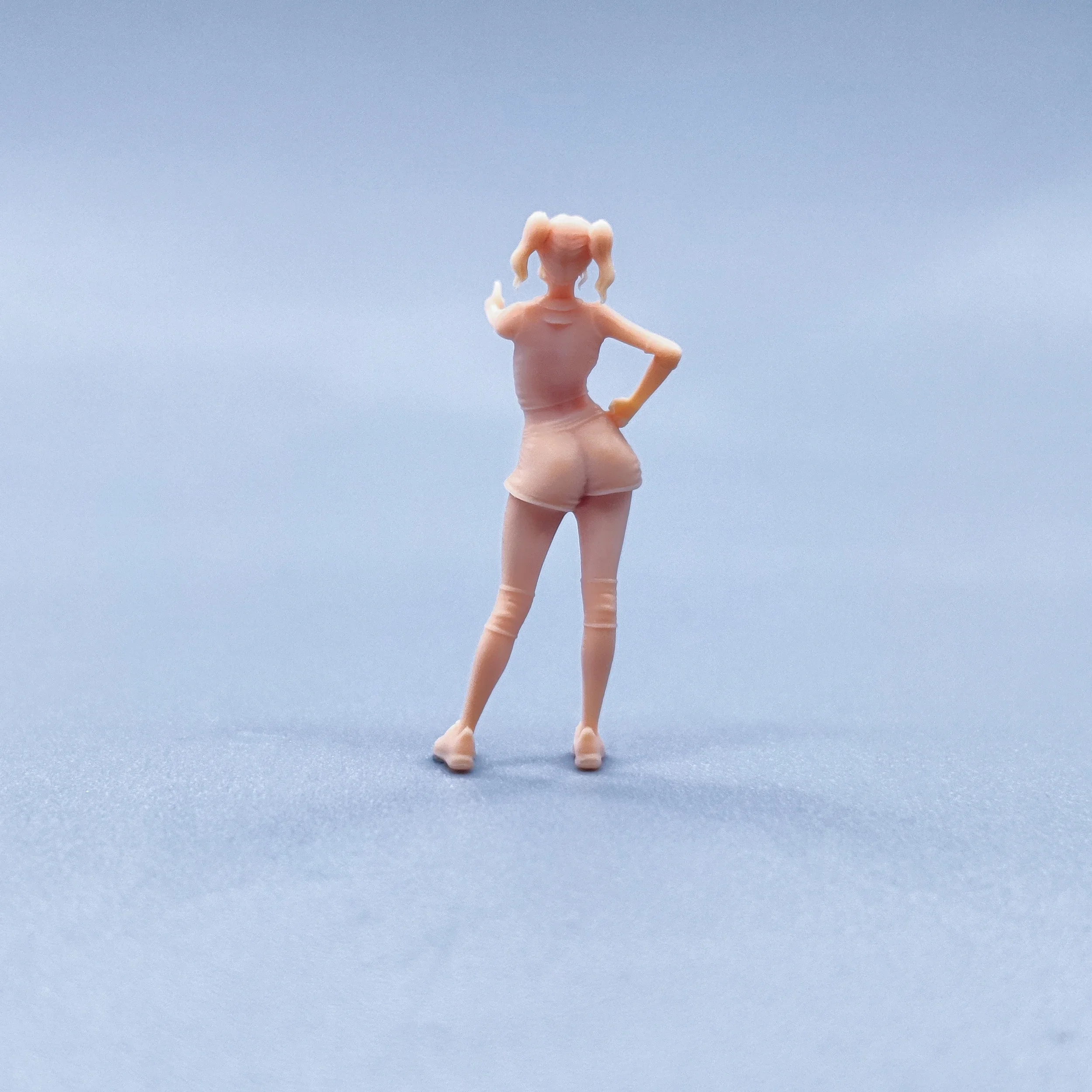 1/64 Beeldjes Schaalmodel Hars Lof Cheerleading Meisjes Ongekleurde Miniaturen Diorama handgeschilderde W417