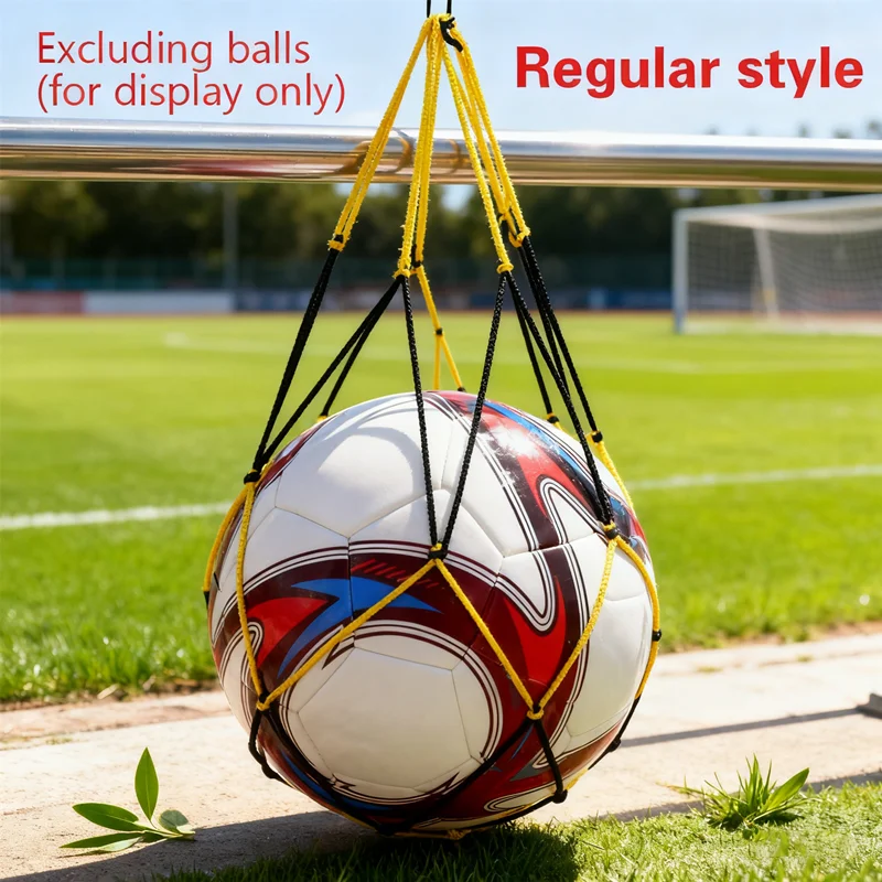 

Портативная сумка для переноски мячей, нейлоновая сетка для хранения одиночного футбола, баскетбола, волейбола, легкий органайзер для занятий спортом на открытом воздухе