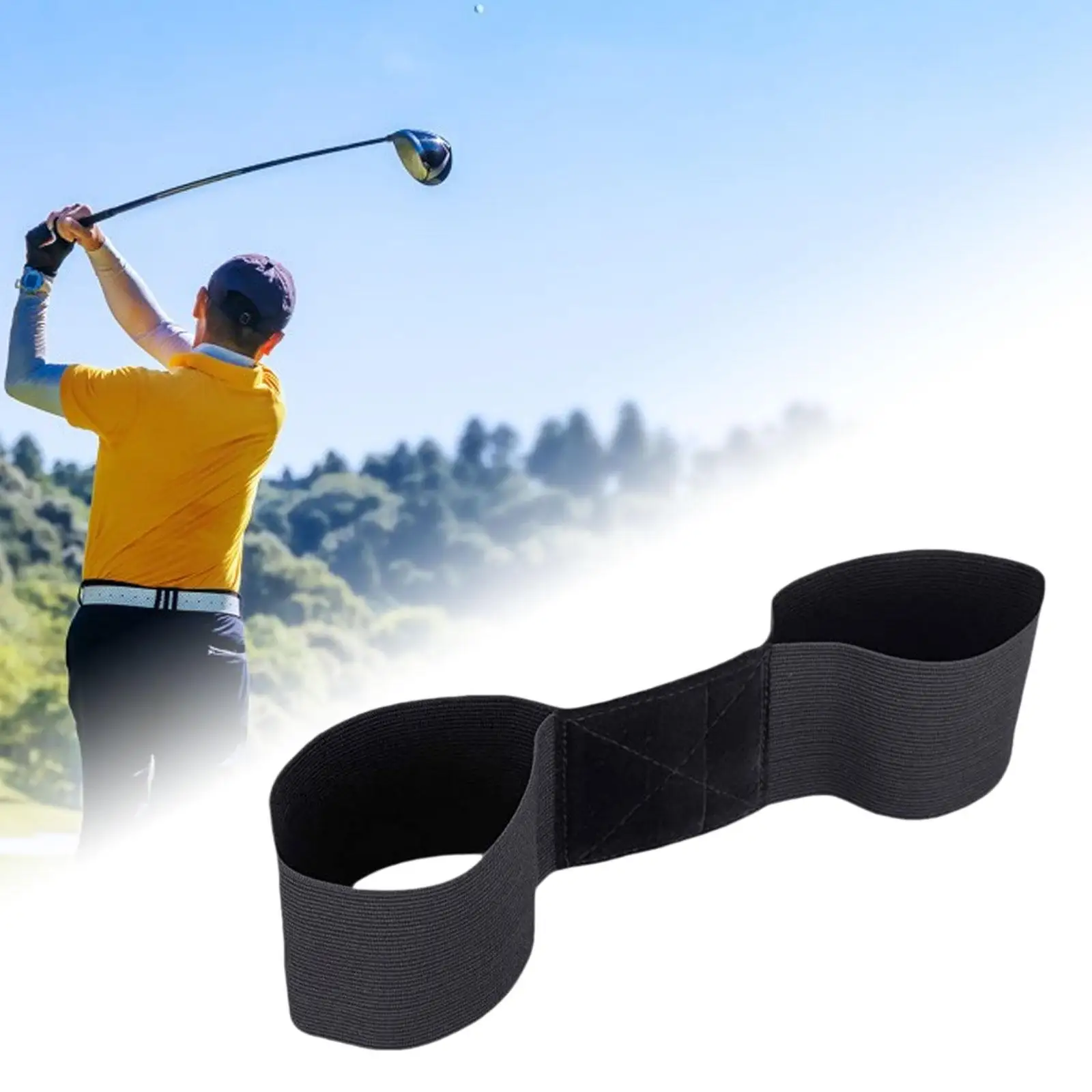 

Golf Swing Trainer Band Arm Band to Forming The Correct Muscle Memory Golf Swing Training Alignment Practice for Golfers